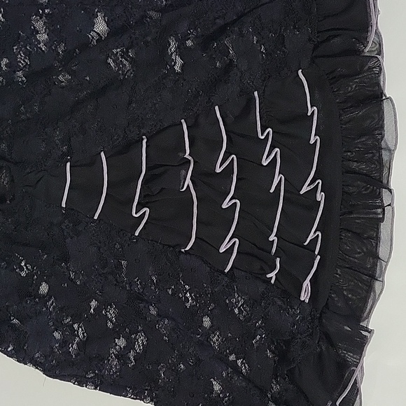 *4 for $10* Jessica Simpson sheer lace and Ruffle Babydoll Black Size M - Picture 12 of 13